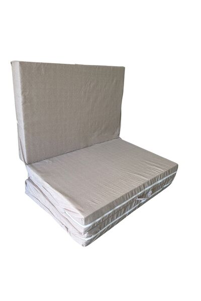 Vip Home Concept Market Ürünleri Katlanır Yer Yatağı Ve Tek Kişilik Sünger Katlanır Minder Yatak 90X190X10 CM-KREM