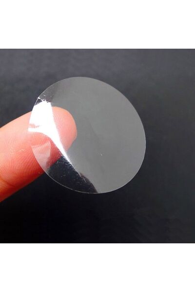 Genel Markalar 3 Cm 1000 Adet Yuvarlak Şeffaf Koruma Güvenlik Bandı, Kutu Kap...