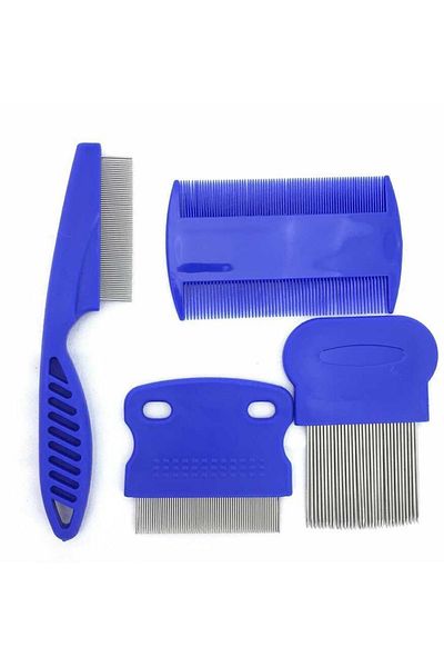 sevgipet 4-Piece Cat Dog Lice and Flea Comb Set of 4