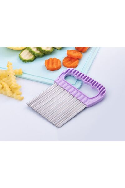 Dolly قطاعة الخضار والفواكه على شكل رقاقة المروحية غير القابل للصدأ