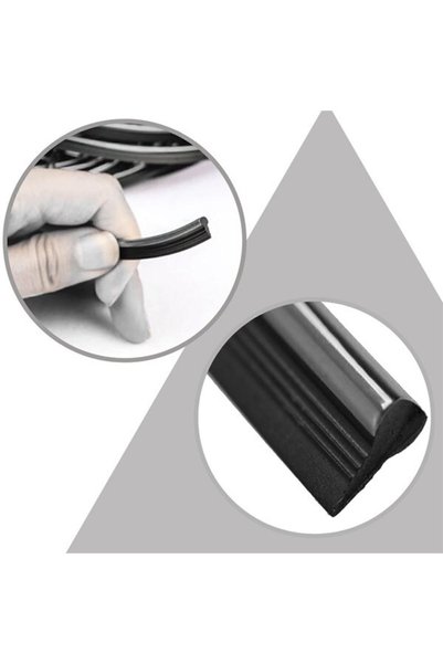 Generic Brand Aveo 1Pcs Car Auto Decoration Strip Rubber Elastic Easy Install 5 Meters Strip Tape Silver Color