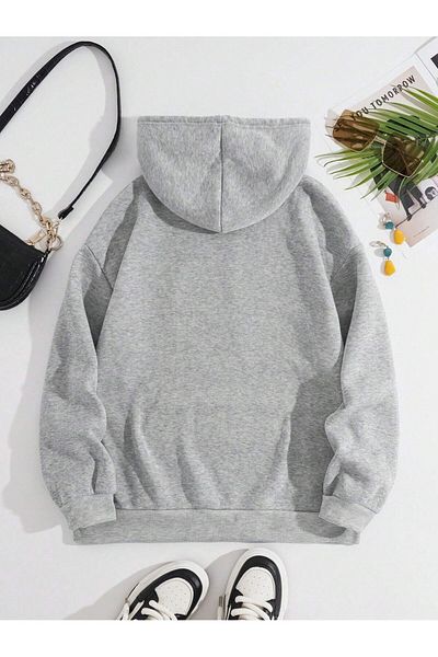 Mella&Co Φούτερ με κουκούλα Unisex με στάμπα