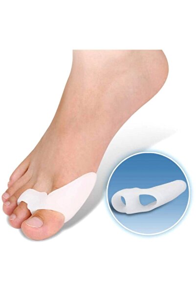Market66 Ten/beyaz Renk Ayak Baş Parmak Bunyon Slikon Kemik Koruyucu Halkalı Sağ Sol Çift