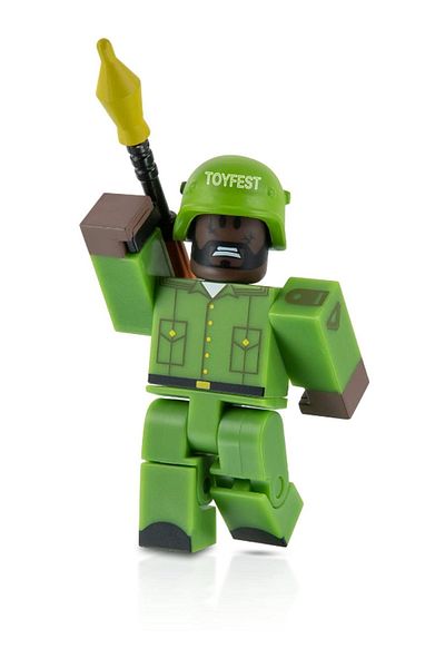 TOYFEST لعبة roblox Deluxe Mystery Pack Series 3 Battleship Battle: شخصية الراية - لعبة على الإنترنت بحجم 9 سم مع رمز