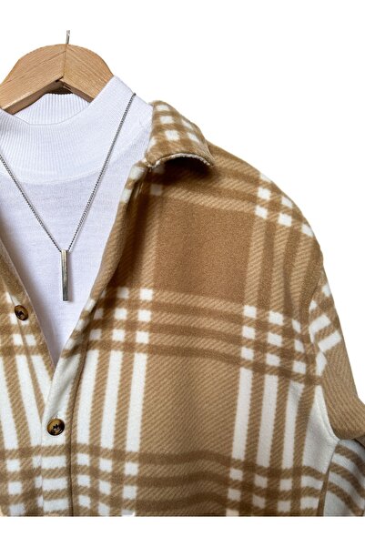 MİRMARONİ Ανδρικό πουκάμισο με γιακά oversize βαμβακερό πουκάμισο ξυλοκόπο