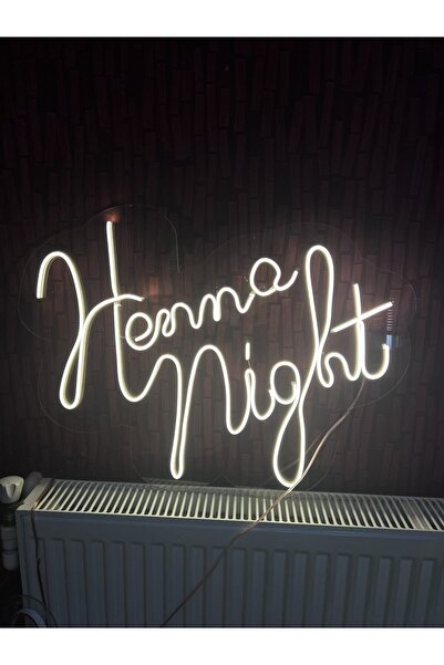 Neon Tabela Henna Night Vintage Led Tabela