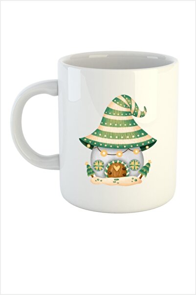 Hediyenza Set of 2 Gnome House Mug Cups for New Year's Eve 2025