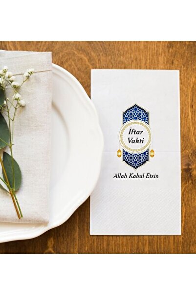 Hediyenza Ramazan Sofralarına Özel İftar Vakti 3 Baskı Peçete Sunum Peçetesi ...