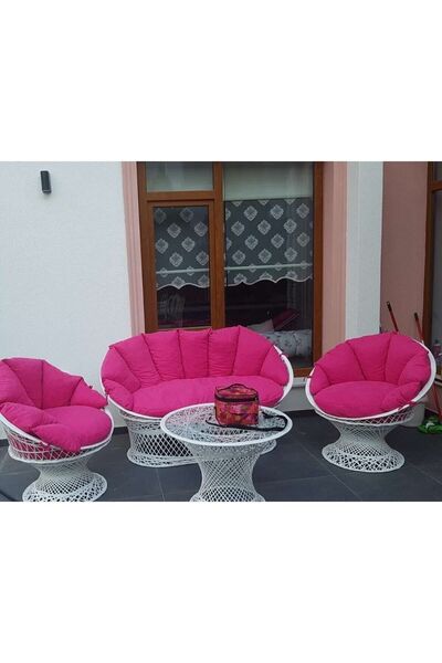 Fiberglass Garden Ay Koltuk Bahçe Takımları