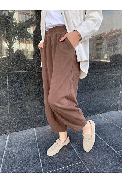 ŞAHMODA İnce Gabardin Şalvar Pantolon