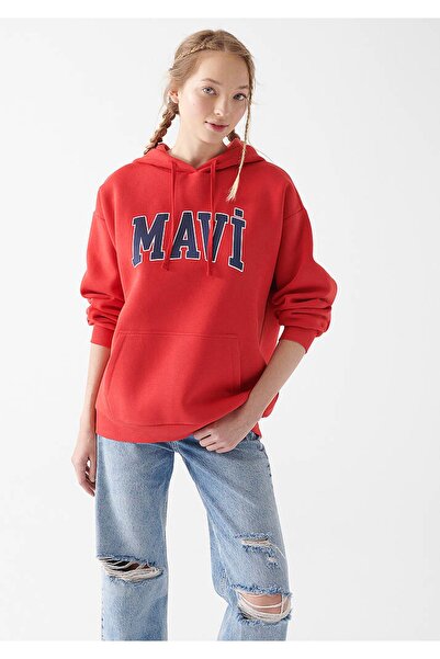 Mavi Women's Red Sweat - m 1600361 -82054