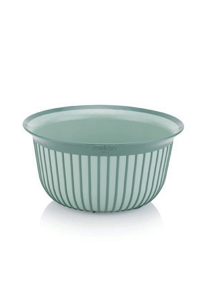 Melkan Home Premium Modern Designed 3 Liter Green Fruit Bowl - Double Pattern