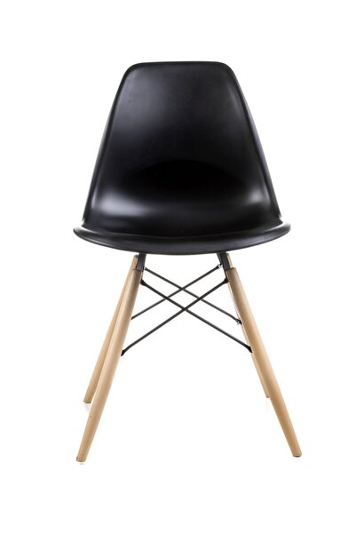 Dorcia Home Siyah Eames Sandalye - Cafe Balkon Mutfak Sandalyesi