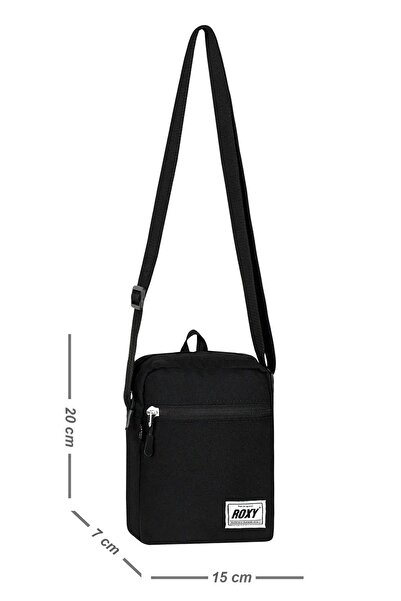 SippoTrade Geantă neagră de umăr unisex - cu buzunare separate și rezistentă ...