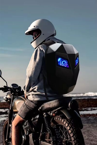 Autowise Led Gözlü Şövalye Motor Sırt Çantası Led'li Telefon Kontrollü Motor ...