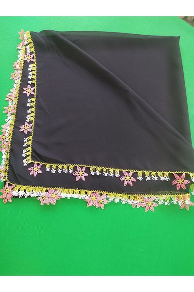 NUMİSTORE Handcrafted Needlepoint HeadscarfPrayer ClothMevlit Cover.Dowry