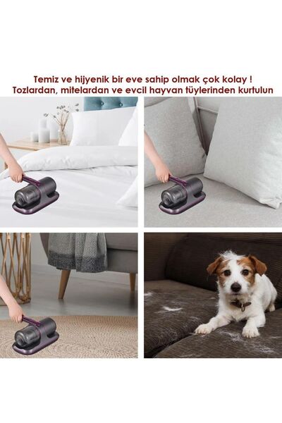 StyleArt Elektrikli Süpürge El Süpürgesi Elektrikli El Süpürgesi 8KPa Çarşaf Yastık Şarjlı UV-C Işınlı 100W