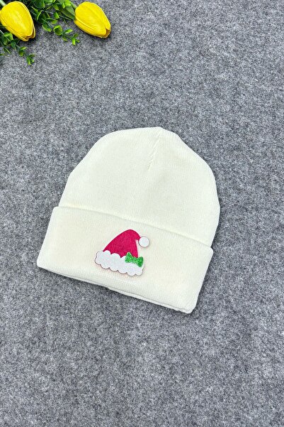 MYADA Tricotaje Albe Beretă Copii - Crăciun în stil, cu Accesorii