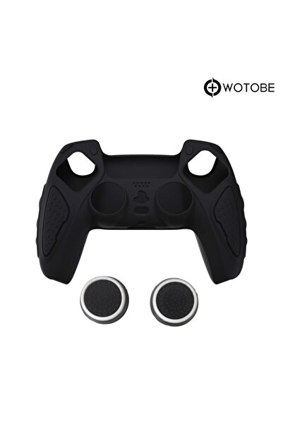 WOTOBE Playstation 5 Dualsense Oyun Kolu Silikon Koruyucu Kılıf ve Analog Kor...