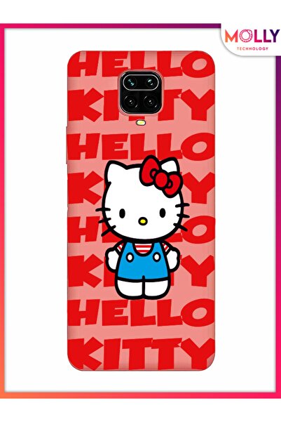 Molly Xiaomi Redmi NOTE 9 PRO İçin Pamuk Şeker Hello Kitty Desenli Silikon Kılıf