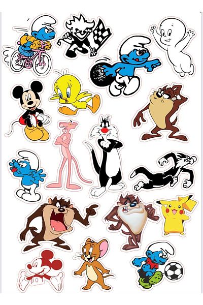 sticker شخصيات فيلم كرتونية دراجة نارية كمبيوتر محمول خوذة الهاتف الخلفي ملصق مائي