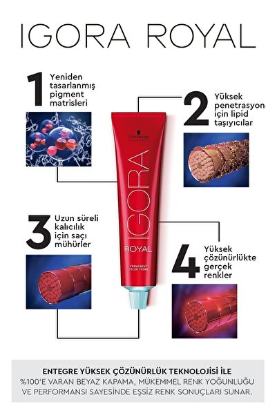 Igora Royal Doğal Tonlar 8-0 Açık Kumral Saç Boyası 60 ml
