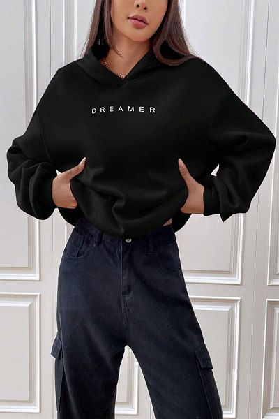 uyguntarz Oversize mikina Dreamer s potiskem