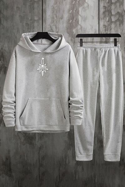 uyguntarz Σετ φόρμας Unisex Skullcracked printed