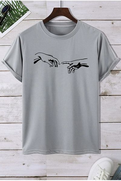 trendypassion Μπλουζάκι Michelangelo Hand