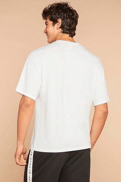 uyguntarz Ανδρικό μπλουζάκι Los Angles με στάμπα Oversize