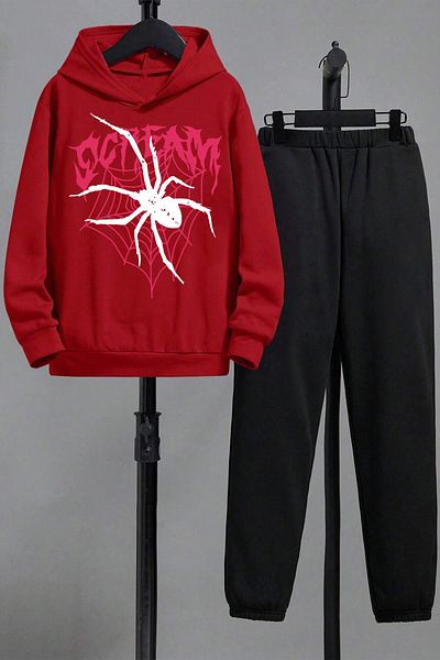 uyguntarz Boys and Girls Comfortable Tracksuit Set - Scream Printed