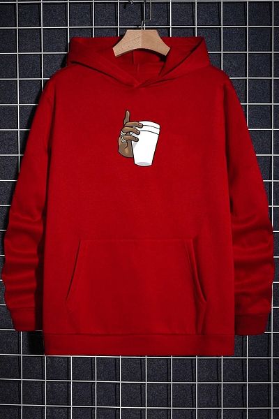 uyguntarz Unisex Tupac Coffee Printed Sweatshirt