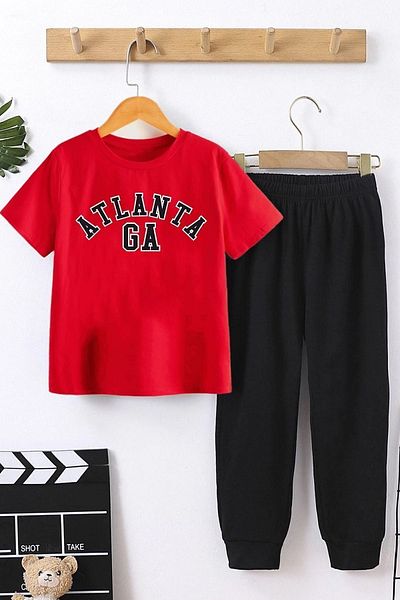 uyguntarz Kids Atlanta Bottom - Top Tracksuit Set