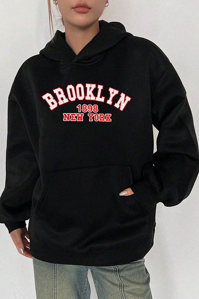 uyguntarz Brooklynská unisexová mikina s výstřihem