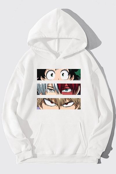 uyguntarz Unisex φούτερ Makima Hugging Denji printed