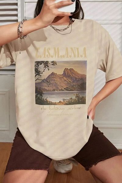 uyguntarz Μπλουζάκι Unisex Tasmania Printed