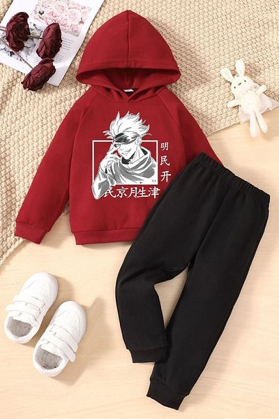 uyguntarz Jujutsu Kaisen-Trainingsanzug-Set für Kinder