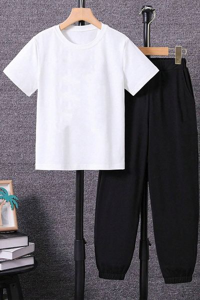 uyguntarz Children's Acdc Bottom - Top Tracksuit Set