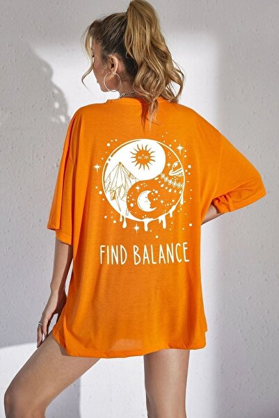 trendypassion Yingyang bedrucktes T-Shirt