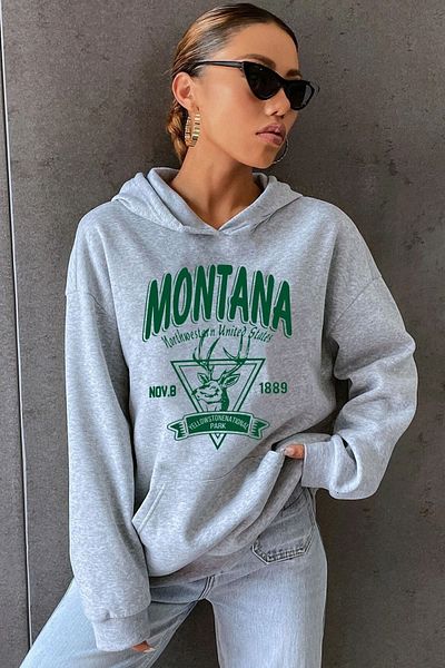 uyguntarz Φούτερ με στάμπα Montana Unisex