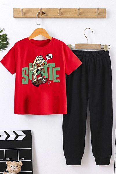 uyguntarz Children's All Day Bottom - Top Tracksuit Set