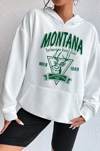 uyguntarz Φούτερ Unisex Montana με στάμπα
