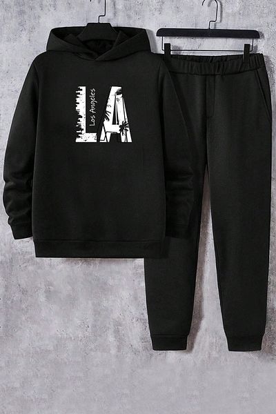 uyguntarz Unisex-Anthrazit-Trainingsanzug-Set