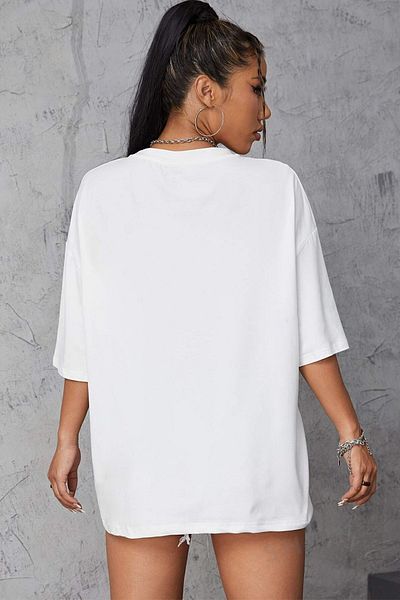 uyguntarz Το Unisex Talk είναι φθηνό μπλουζάκι με στάμπα oversize