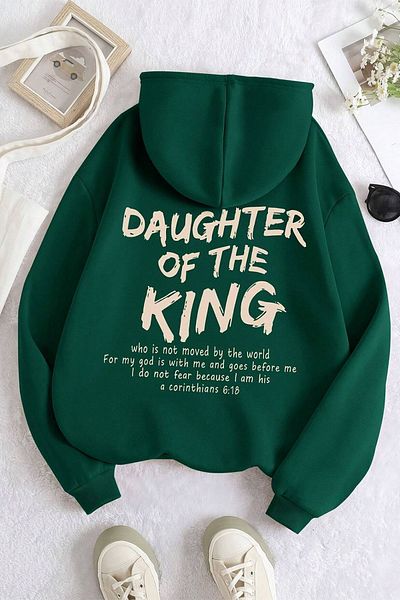 uyguntarz Φούτερ μεγάλου μεγέθους King's Daughter με στάμπα