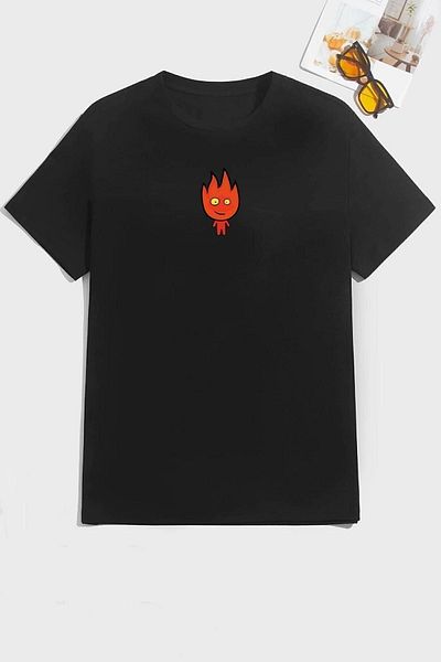 uyguntarz Μπλουζάκι Unisex με σχέδιο Fire Avatar
