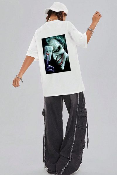 uyguntarz Μπλουζάκι Unisex Oversize Joker με στάμπα