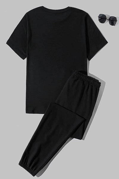 uyguntarz Zweiteiliges Unisex-Trainingsanzugset mit Long Beach-Aufdruck