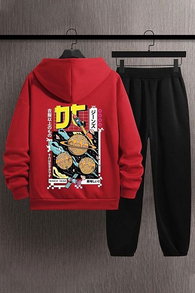 uyguntarz Unisex Tokoyaki Printed Tracksuit Set