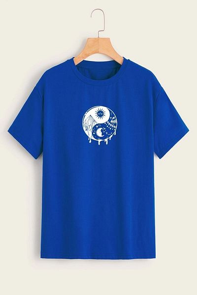 trendypassion Μπλουζάκι Unisex Design Ying&yang